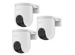 EZVIZ H8C PoE 3MP 2K Outdoor 3er-Set