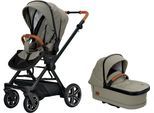 Kombi-Kinderwagen HARTAN "Ivy GTR Selection Falttasche", Baby, braun (pine), Aluminium, Polyester, Baumwolle, Kinderwagen, Made in Germany