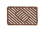 Esposa Kokosmatte , Hellbraun , Naturmaterialien , Uni , rechteckig , 45x75 cm , rutschfest, für Fußbodenheizung geeignet, rutschhemmend, pflegeleicht, widerstandsfähig , Teppiche und Böden, Schmutzfangmatten, Fußmatten