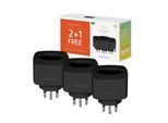 Smart-Home-Steuerelement »hombli Socket CH Schwarz 3er-Set«