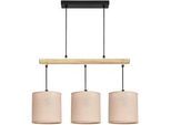 Xxxl Pendelleuchte , Schwarz, Beige , Metall, Kunststoff , 15x130x60 cm , RoHS, Europäischer Sicherheitsstandard , einfach zu transportieren , Lampen & Leuchten, Leuchtenserien