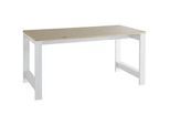 Carryhome Schreibtisch , Pinienfarben, Eiche Artisan , Holzwerkstoff , rechteckig , eckig , 76x80x160 cm , Büromöbel, Büromöbel-Sets & Büromöbel-Serien, Büromöbelserien