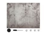 vidaXL Magnettafel Wandmontage Glas 80x60 cm
