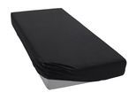 Spannbettlaken ELEGANTE "Mako-Jersey", schwarz, 1 Stk., Mako-Jersey, 180x200 180x210 180x220 190x200 190x210 190x220 200x200 200x210 200x220 25cm, Mako-Jersey, Obermaterial: 97% Baumwolle, 3% Elasthan, Bettlaken, Spannbettlaken, in hochwertiger Qualität mit Elasthan-Anteil