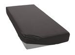 Spannbettlaken ELEGANTE "Mako-Jersey", grau (anthrazit), 1 Stk., Mako-Jersey, 140x200 140x210 140x220 150x200 150x210 150x220 160x200 160x210 160x220 25cm, Mako-Jersey, Obermaterial: 97% Baumwolle, 3% Elasthan, Bettlaken, Spannbettlaken, in hochwertiger Qualität mit Elasthan-Anteil