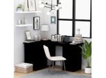 vidaXL Eckschreibtisch Schwarz 145x100x76 cm Holzwerkstoff