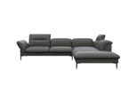 Ecksofa FLEXLUX "Salino, Funktionssofa mit Ottomane, Relaxsofa, Ecksofa", grau (warm mineral grau), B:287cm H:88cm T:239cm, Sofas, Ecksofa, Sofa mit Arm- und Kopfteil-Verstellungen, Kaltschaum & Stahl-Wellen