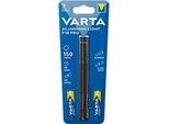 LED-Taschenlampe Varta Aluminium Light F10 Pro, 150 Lumen, 45 m Reichweite, bis zu 25 h, inkl. 2 AAA-Batterien, ⌀ 20 x H 133 mm, schwarz