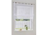 my home Raffrollo »Idaho«, mit Schlaufen, Transparent, Voile, Polyester