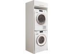 Waschmaschinenumbauschrank LAUNDREEZY "LAUNDREEZY LDL", weiß, B:67,5cm H:200cm T:67,5cm, Schränke, Breite 67,5 cm