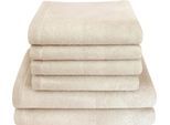 Dyckhoff Handtuch Set »Landscape«, Set, 6 tlg., Walkfrottier, 4 Handtücher (50x100cm), 2 Duschtücher (70x140cm)