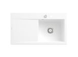 Villeroy und Boch Subway Style 50 Einbauspüle 335102RW Becken rechts, 900 x 510 mm, Ablaufgarnitur mit Excenterbetätigung, Stone White