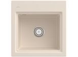 Villeroy und Boch Subway Style 50 S Einbauspüle 331500FU Spülbecken, 500 x 510 mm, ivory CeramicPlus