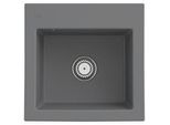 Villeroy und Boch Subway 50 S Einbauspüle 331501SL mit Ablaufgarnitur, 525 x 510 mm, Handbetätigung, stone CeramicPlus