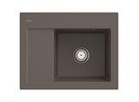 Villeroy und Boch Subway 45 Compact Einbauspüle 331301TR rechts, mit Ablaufgarnitur, 650 x 510 mm, Handbetätigung, timber CeramicPlus