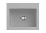 Villeroy und Boch Subway 60 S Einbauspüle 330901SM mit Ablaufgarnitur, 600 x 510 mm, Handbetätigung, steam CeramicPlus
