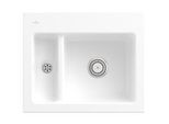 Villeroy und Boch Subway 60 XM Einbauspüle 678000KG Spülbecken, 620 x 510 mm, snow white CeramicPlus