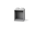 LEGO BRICK SHELF 4 KNOBS - GREY