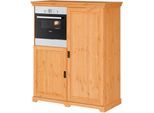 Home affaire Backofen/Kühlumbauschrank »Rügen«, Breite 127 cm, Kiefer massiv, Nische für Kühlschrank