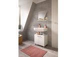 welltime Badmöbel-Set »Tampa, best. aus Waschbeckenunterschrank und Spiegel, Breite 57cm,«, (Set, 2 St.), 2-teilig, Bad-Möbel, Bad-Spiegel, Badschrank