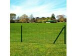 vidaXL Eurozaun Stahl 10x1,0 m Grün