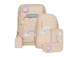 Beckmann Schulrucksack »Classic Yellow Heart 6-teilig«, Reflektoren