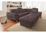 exxpo - sofa fashion Ecksofa »Mantua, L-Form«, mit Kopf- bzw. Rückenverstellung, Bettfunktion u. Bettkasten