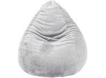 Xxxl Sitzsack , Grau , Textil , Uni , 220 l , Füllung: Polystyrol , 70x110 cm , Indoor, Reißverschluss , Wohnzimmer, Sessel, Sitzsäcke
