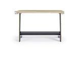 Mid.you Schreibtisch , Schwarz, Eichefarben , Holzwerkstoff , rechteckig , Y-Form , 75x60x141 cm , Büromöbel, Schreibtische, Schreibtische