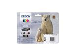 4er Original Multipack Set für Epson C13T26364010 / 26XL Expression Premium XP-710 Druckerpatronen