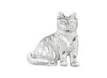 Kettenanhänger JOBO "Anhänger Katze", silber (silber 925), Schmuckanhänger, Damen, Silber 925 (Sterlingsilber), Kettenanhänger, 925 Silber