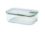 Mepal Frischhaltedose , Transparent , Kunststoff, Glas , 1,0 l , rechteckig , 19.8x13.9x7 cm , lebensmittelecht, auslaufsicher, mikrowellengeeignet, stapelbar, Deckel mit Sichtfenster , Küchenzubehör, Vorratsbehälter, Frischhaltedosen