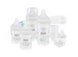 NUK Fläschchenset , Beige, Transparent , Kunststoff , 8-teilig , 33.6x25.5x7.4 cm , BPA-frei , Füttern, Babyfläschchen