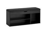 Livetastic Schuhregal , Schwarz , Textil, Holzwerkstoff , 1 Fächer , 104x51x32 cm , Garderobe, Schuhaufbewahrung, Schuhregale