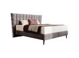 Esposa Boxspringbett , Braun , Textil , Kiefer,Birke , Sperrholz , H5 , 7-Zonen , Höhe ca. 25 cm , 160x200 cm , Made in EU, FSC Mix , gepolstertes Kopfteil, Stoffauswahl, Partnermatratze mit durchgehendem Bezug, Matratze in verschiedenen Härtegraden erhältlich , Schlafzimmer, Betten, Boxspringbetten