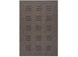 Xxxl Flachwebeteppich , Braun , Textil , rechteckig , 120x170 cm , pflegeleicht , Teppiche und Böden, Teppiche, Webteppiche