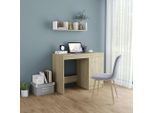 vidaXL Schreibtisch Sonoma-Eiche 100x50x76 cm Holzwerkstoff