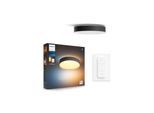 Philips Hue Enrave, mittelgroße Deckenleuchte (Schwarz)
