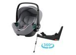 Britax Römer Babyschale Baby-Safe 3 i-Size Midnight Grey Bundle