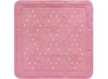 Grund Duscheinlage , Rosa , Kunststoff , Uni , quadratisch , 55x55 cm , Oeko-Tex® Standard 100, Made in Europe , rutschfest , Badaccessoires, Sonstige Badaccessoires