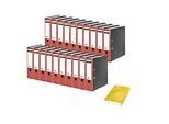 Schäfer Shop Select Ordner, rot, DIN A4, 80 mm, 20 Stück + GRATIS Kopierpapier