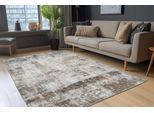 Teppich OBSESSION "Posh 302", grau (taupe), B:80cm H:12mm L:150cm, Polyester, Teppiche, Teppich, modernes Design, bedruckte Qualität, Wohnzimmer