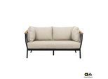 Apple Bee Condor Lounge 2-Sitzer Sofa Aluminium/Olefin