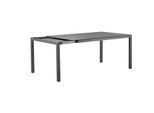 Solpuri Classic Ausziehtisch 160/220x100 cm Aluminium Höhe 75 cm