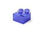 LEGO Storage Brick 4 Top Lid Glitter Violet