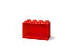 LEGO BRICK SHELF 8 KNOBS - RED