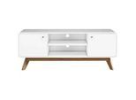 Mid.you Lowboard , Weiß , Holz , 140x53x39 cm , Beimöbel erhältlich, stehend , Holzmöbel, Wohnwände Holz, Lowboards Holz