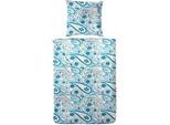 Xxxl Bettwäsche , Blau , Textil , Paisley , 135x200 cm , Oeko-Tex® Standard 100 , atmungsaktiv, bügelleicht, weiche und anschmiegsame Oberfläche, edel glänzend , Heimtextilien, Bettwäsche & Leintücher, Bettwäsche, Satin-Bettwäsche