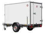 PKW-Anhänger STEMA "P-Box 750", silber (weiß), KFZ-Anhänger, Tieflader Kofferanhänger, ungebremst