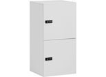 Container SCHILDMEYER "Locked Spind Schrank Cap mit 2 abschließbaren Türen", weiß (weißmatt), B:45,4cm H:92,6cm T:40,7cm, FSC-zertifizierter Holzwerkstoff, Schränke, Made in Germany